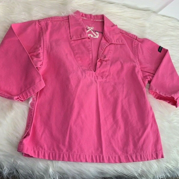 Captain Corsaire Pink Girls Jean Jacket Sz 6 Years - Picture 2 of 5
